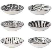 Now Designs - Pinch Bowl Set6 BitsDots Black Home & Kitchen