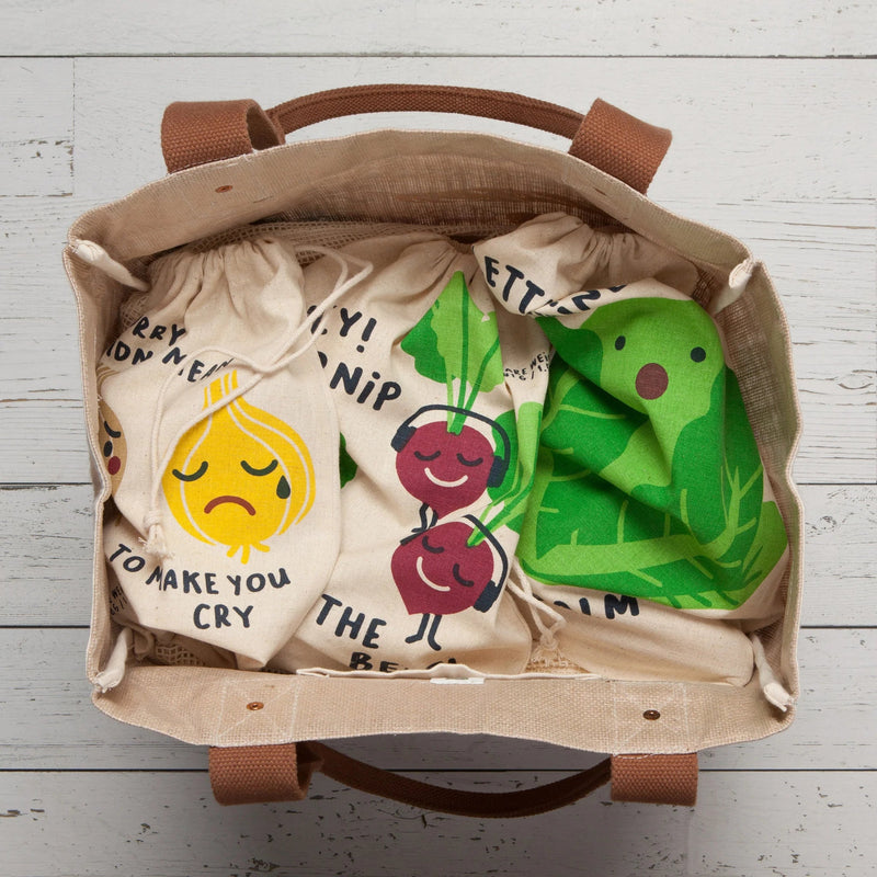 Now Designs - Produce Bag Set of 3 Home & Kitchen Funny Food
