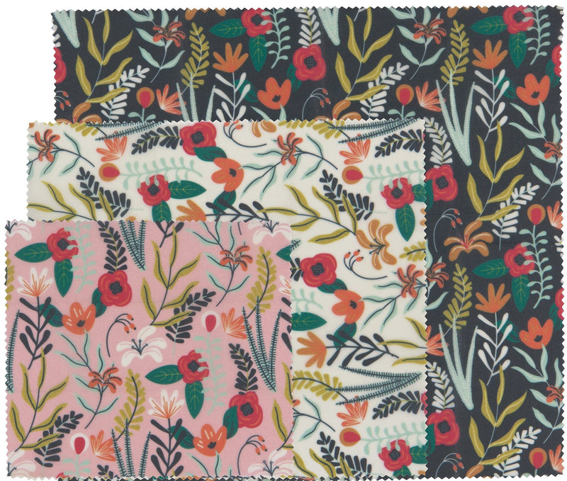 Now Designs - Set/3 BWax Wrap Floral Home & Kitchen