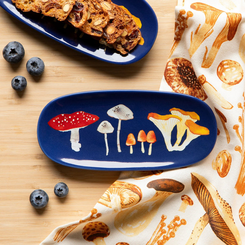 Now Designs - Shaped Dish Field Mushrooms Home & Kitchen