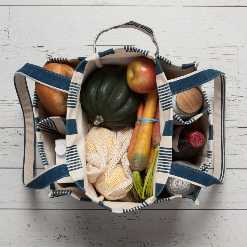 Now Designs - Shopping Tote Navy Stripe Home & Kitchen