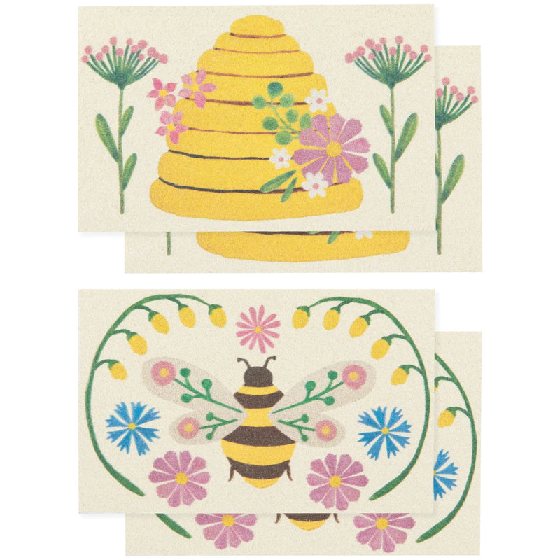 Now Designs - Sponge Pop Up Set/4 Bee Garden Home & Kitchen
