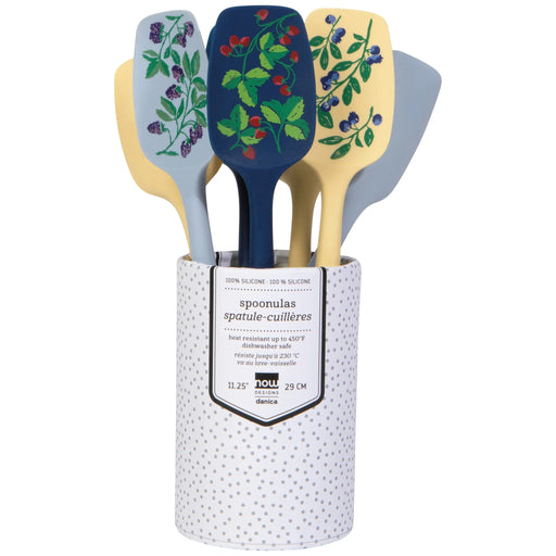 Now Designs - Spoonula Counter Display - 12 Assorted Home & Kitchen Berry Bramble