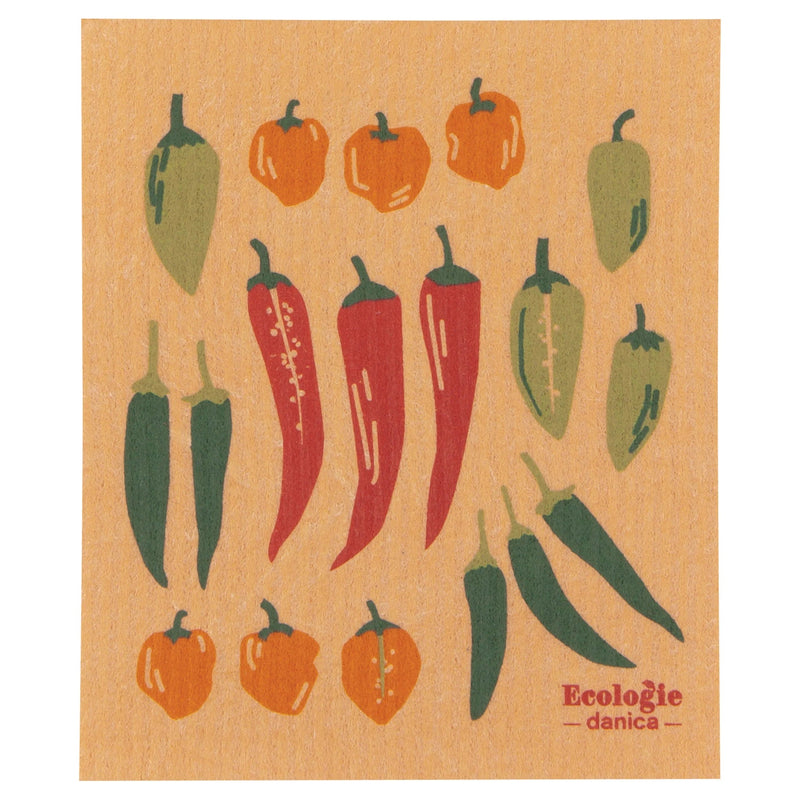 now designs - swedish dishcloth Chilli peppers Home & Kitchen