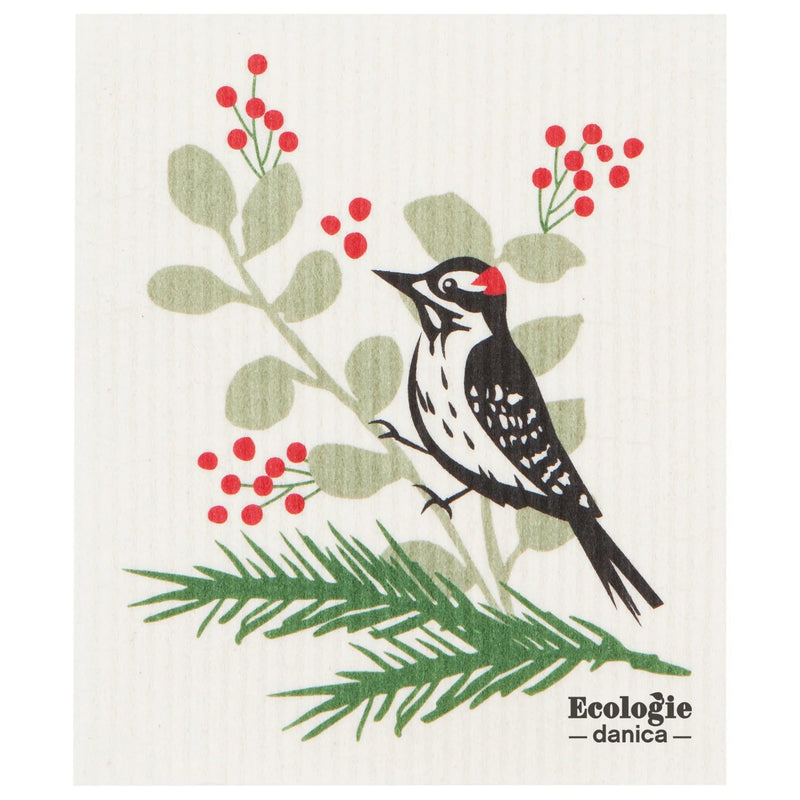 now designs - swedish dishcloth Forest woodpecker Home & Kitchen