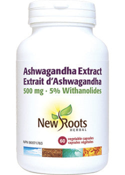 New Roots Herbal - New Roots Ashwagandha Extract 500mg - 60 V-Caps