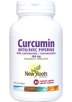 New Roots Herbal - Curcumin Plus Piperine 95%?Curcuminoids 500MG - 90 Capsules