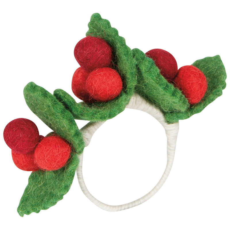 Now Designs - Merry Berry Christmas Felt Napkin Ring