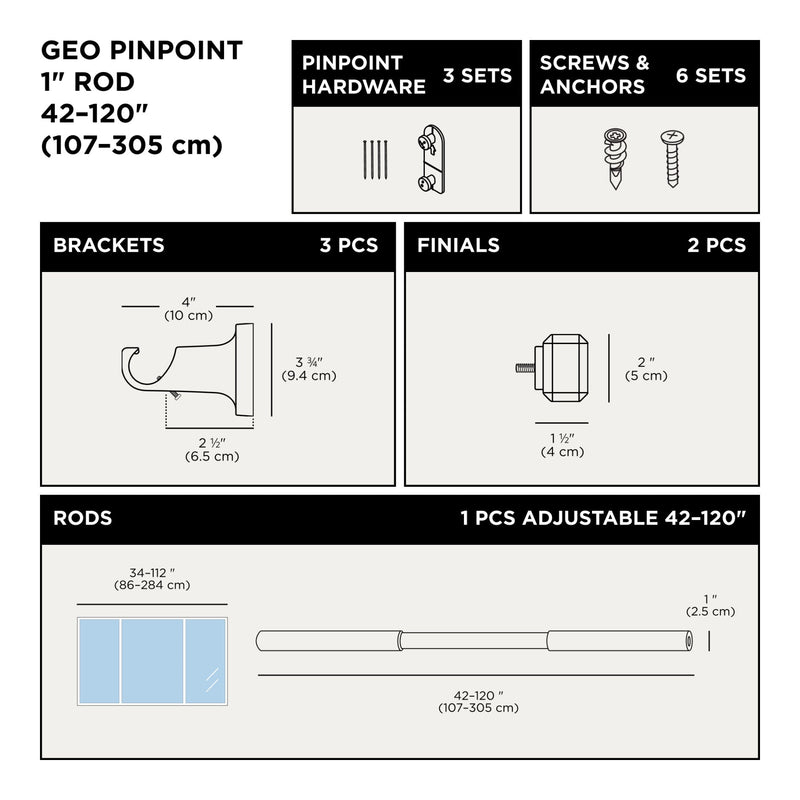 Geo Pinpoint Curtain Rod - image 5