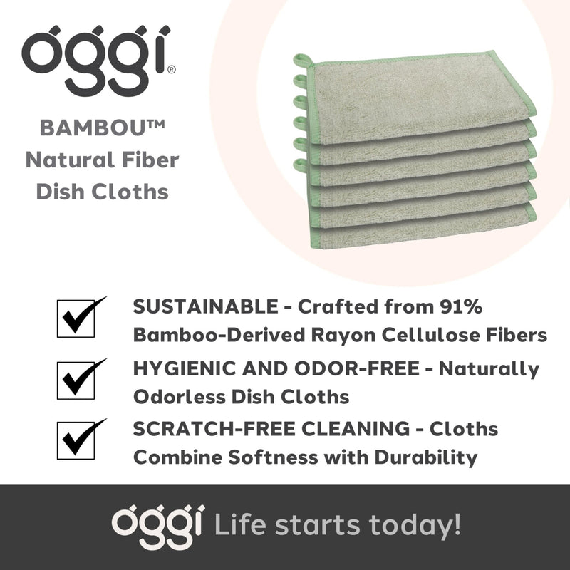 OGGI - Bamboo Kitchen Cloths Home & Kitchen Green