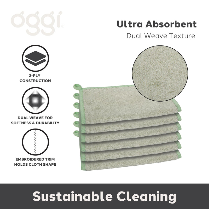 OGGI - Bamboo Kitchen Cloths Home & Kitchen Green