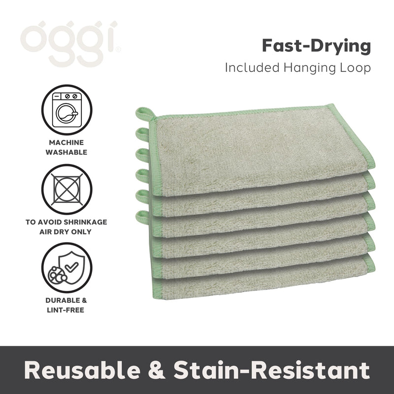 OGGI - Bamboo Kitchen Cloths Home & Kitchen Green