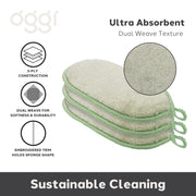 OGGI - Bamboo Kitchen Sponges Home & Kitchen Natural