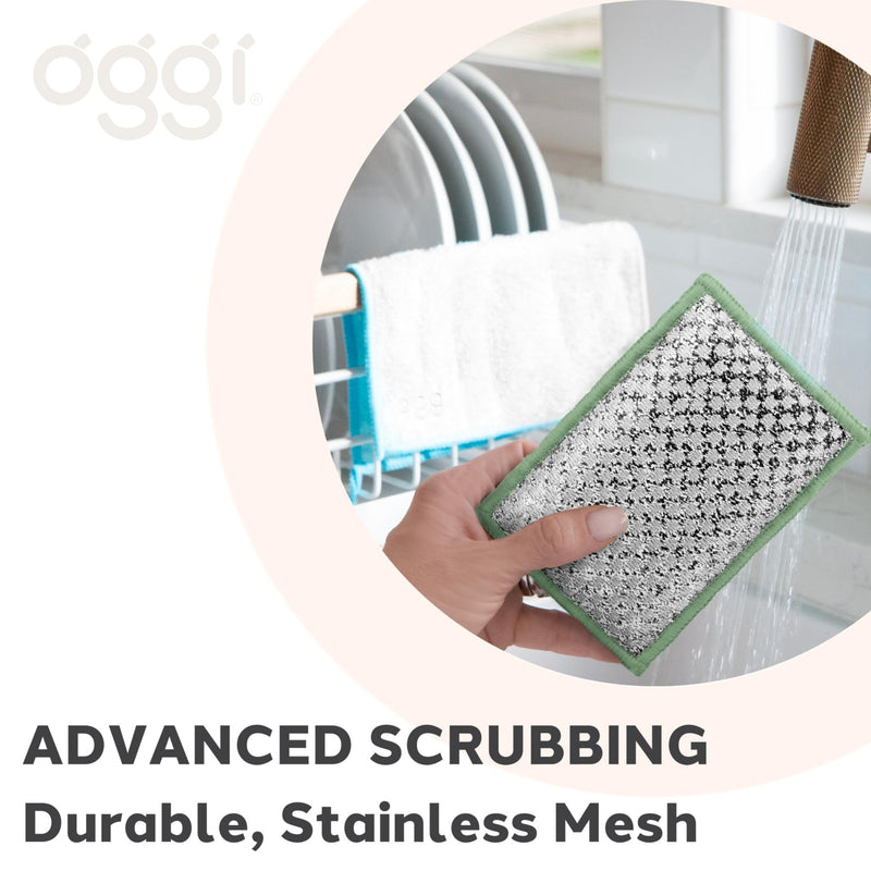 OGGI - Bamboo Scrubbing Sponges Home & Kitchen Gray