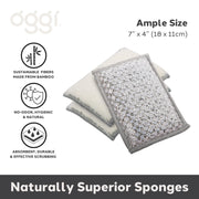 OGGI - Bamboo Scrubbing Sponges Home & Kitchen Gray