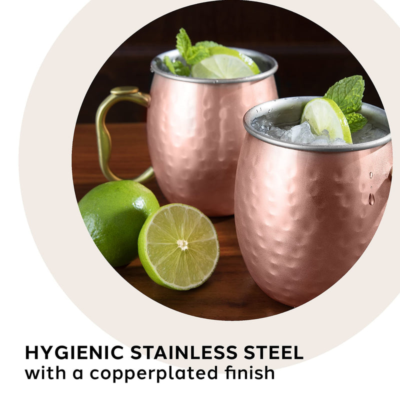 OGGI - Bar™ Moscow Mule Mug Home & Kitchen Set of 2