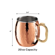 OGGI - Bar™ Moscow Mule Mug Home & Kitchen Set of 2