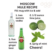 OGGI - Bar™ Moscow Mule Mug Home & Kitchen Set of 2
