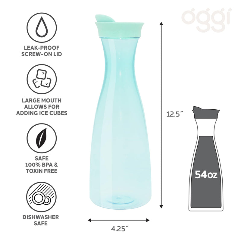 OGGI - Beverage Carafe Home & Kitchen Aqua Leakproof