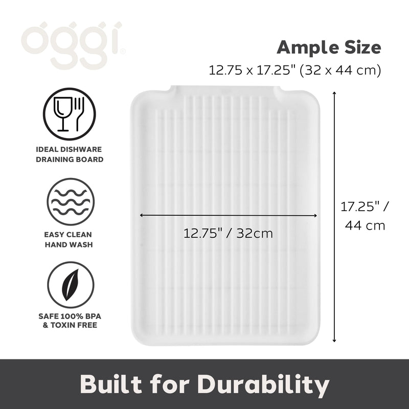 OGGI - Dish Drainboard Home & Kitchen White