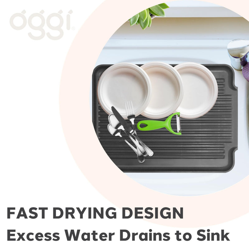 OGGI - Dish Drainboard Home & Kitchen White