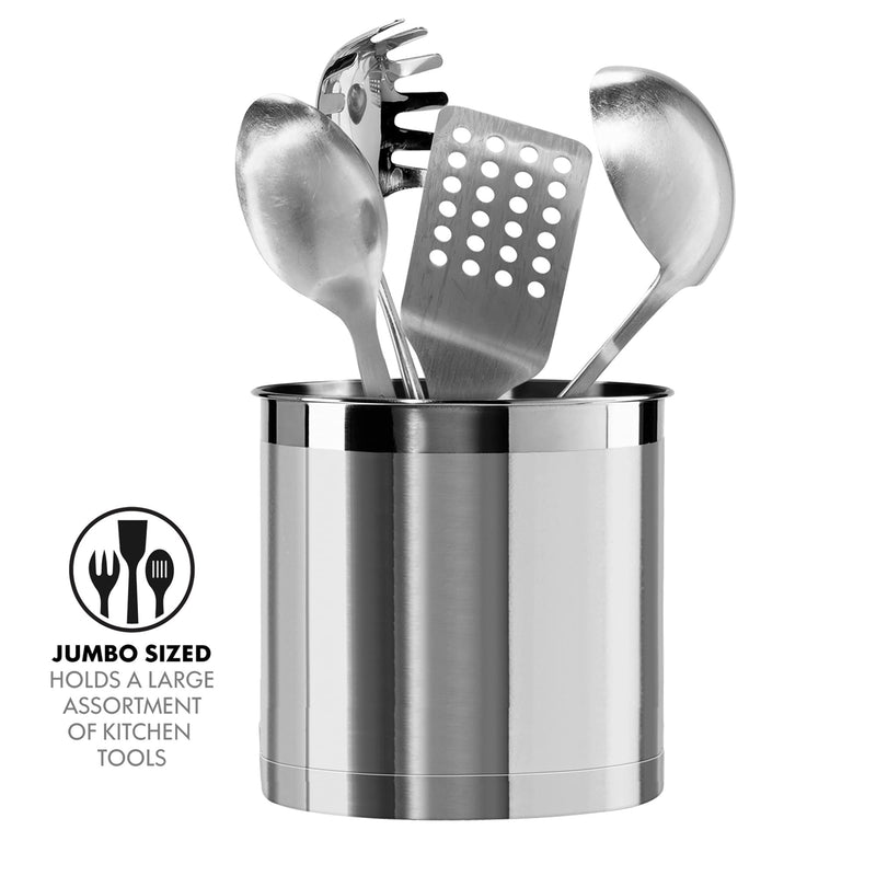 OGGI - Jumbo Utensil Holder Home & Kitchen Stainless Steel