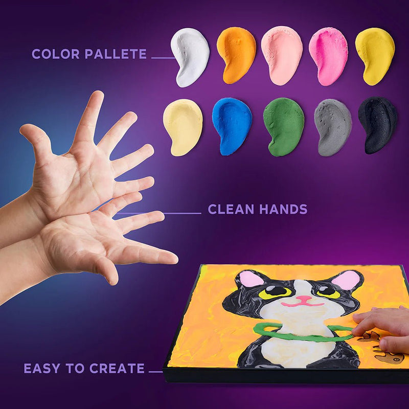 OKTO - COLORING WITH CLAY BY NUMBERS - CAT Games & Toys
