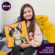 OKTO - COLORING WITH CLAY BY NUMBERS - CAT Games & Toys