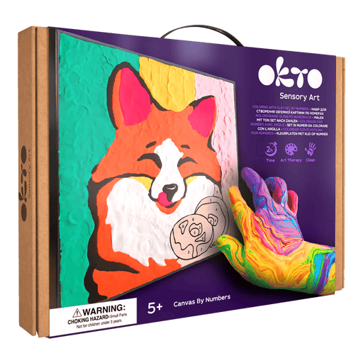 OKTO - COLORING WITH CLAY BY NUMBERS - Fox Games & Toys