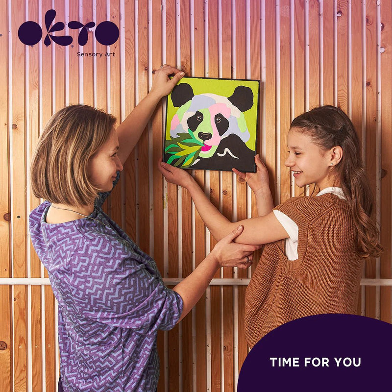 OKTO - COLORING WITH CLAY BY NUMBERS - PANDA Games & Toys
