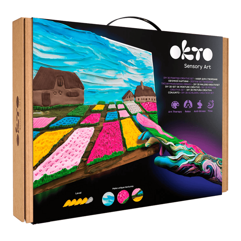 OKTO - DIY 3D CREATIVE PAINTING SET - DUTCH FLOWER GARDEN Food & Candy
