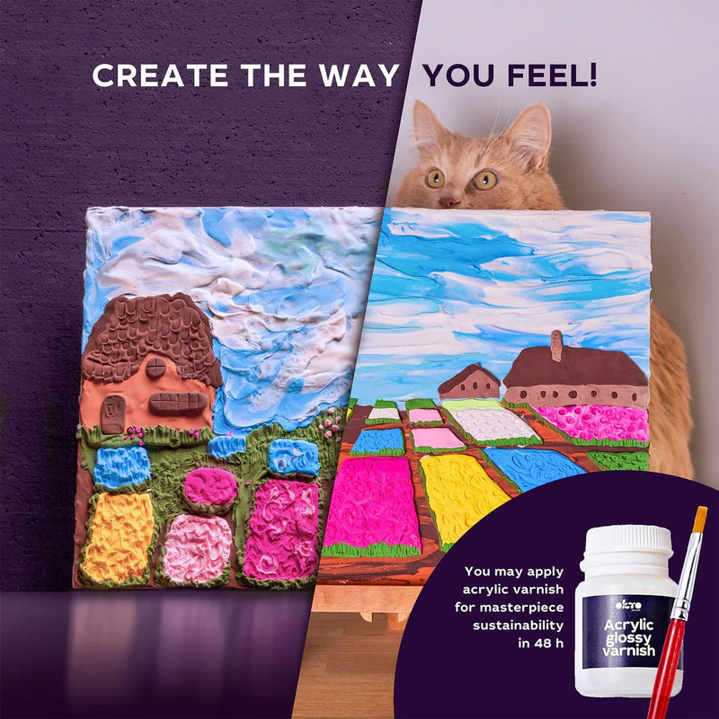 OKTO - DIY 3D CREATIVE PAINTING SET - DUTCH FLOWER GARDEN Food & Candy