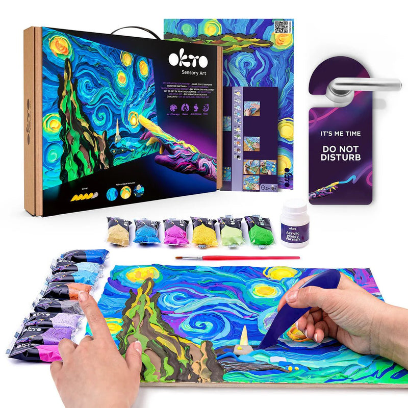 OKTO - DIY 3D CREATIVE PAINTING SET - STARRY NIGHT Games & Toys