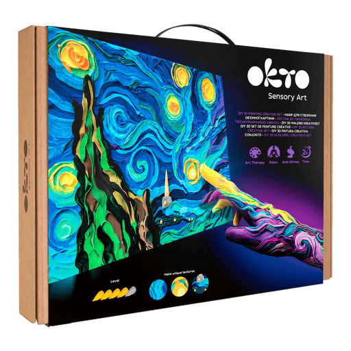 OKTO - DIY 3D CREATIVE PAINTING SET - STARRY NIGHT Games & Toys
