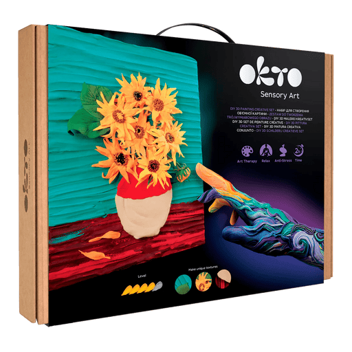 OKTO - DIY 3D CREATIVE PAINTING SET - SUNFLOWERS Games & Toys