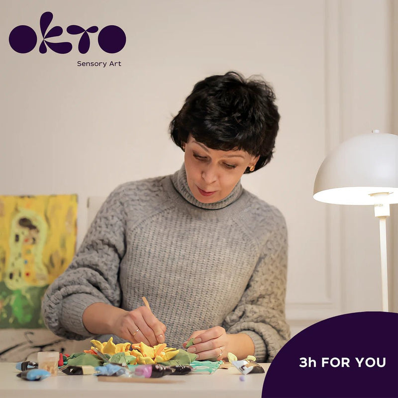 OKTO - DIY 3D CREATIVE PAINTING SET - SUNFLOWERS Games & Toys