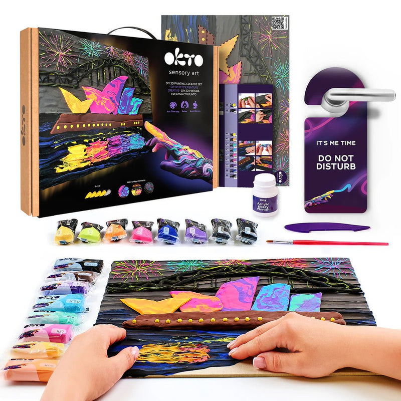 OKTO - DIY 3D CREATIVE PAINTING SET - SYDNEY OPERA HOUSE Games & Toys