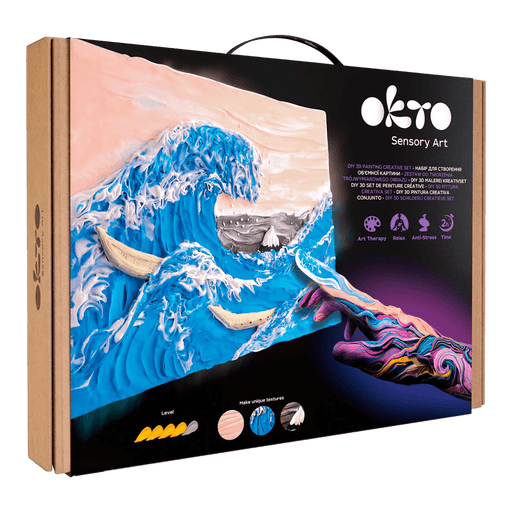 OKTO - DIY 3D CREATIVE PAINTING SET - THE BIG WAVE IN KANAGAWA Games & Toys
