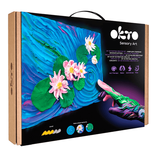 OKTO - DIY 3D CREATIVE PAINTING SET - WATER LILIES Games & Toys