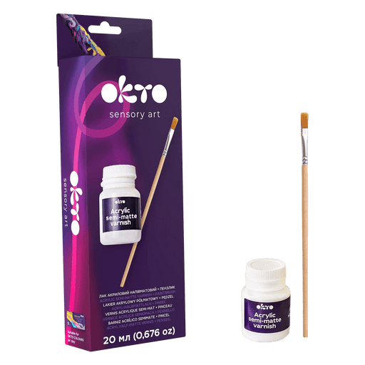 OKTO - VERNIS ACRYLIQUE SEMI - MATTE + BRUSH Games & Toys