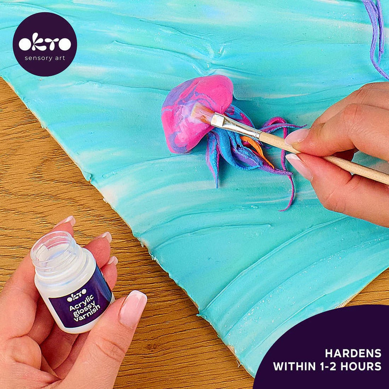 OKTO - VERNIS ACRYLIQUE SEMI - MATTE + BRUSH Games & Toys