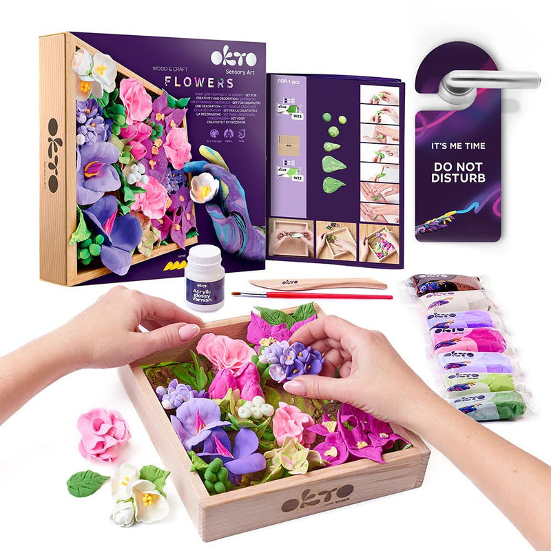 OKTO - WOOD & CRAFT - FLOWERS - INSPIRATION Games & Toys
