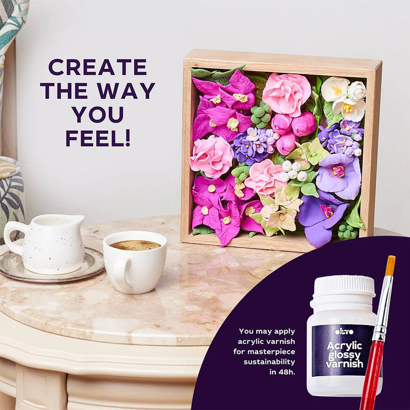 OKTO - WOOD & CRAFT - FLOWERS - INSPIRATION Games & Toys