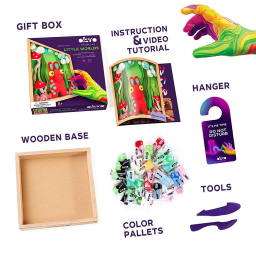 OKTO - WOOD & CRAFT - LITTLE WORLDS - MOMMY TROLL Games & Toys