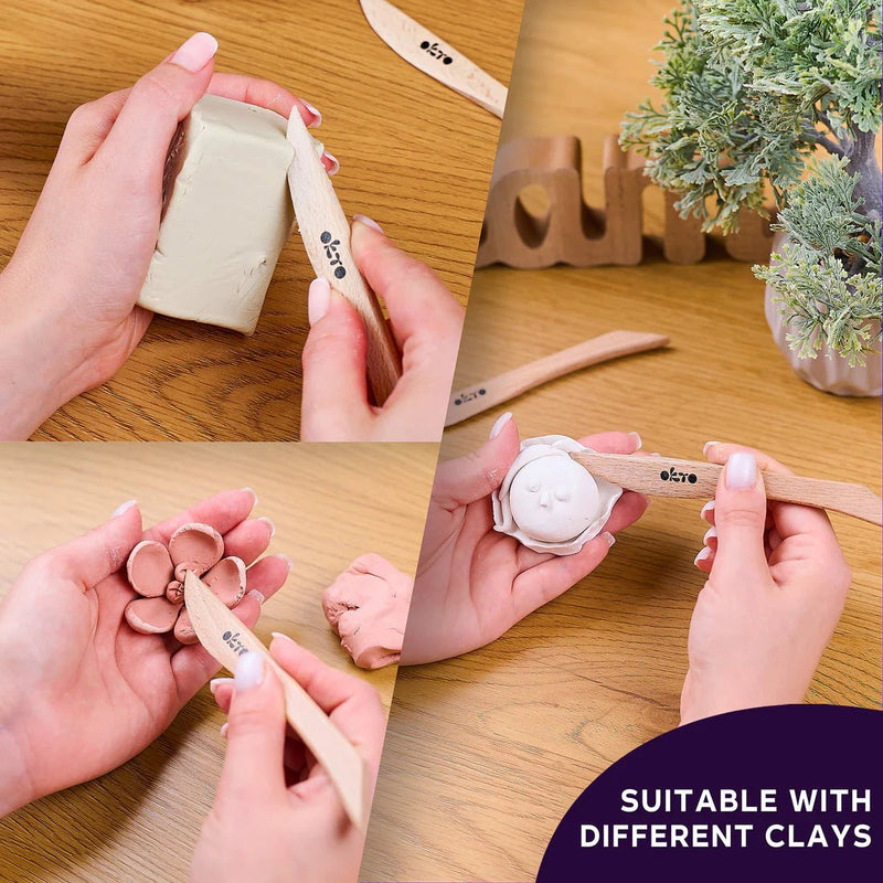 OKTO - WOODEN MODELING TOOL Games & Toys