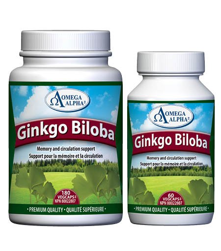 Omega Alpha - Ginkgo Biloba 180 Vcaps Health & Wellness