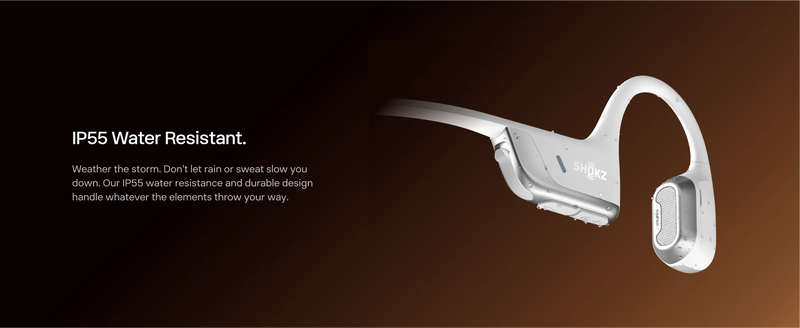 Shokz - OpenRun Pro 2 Mini - Blue- Bluetooth Headset Noise Cancelling Mic Premium Bone Conduction - Dual Drivers Enhanced Bass - 3D Audio Water Resistant IP55 - 12Hr Battery Life