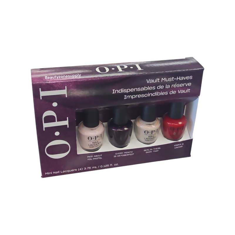 OPI Vault Must-Haves Fall 2026 four-piece mini nail lacquer pack