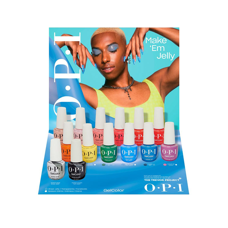 OPI - Gel Color Make Em Jelly Tray Display 14 Pcs Beauty & Personal Care