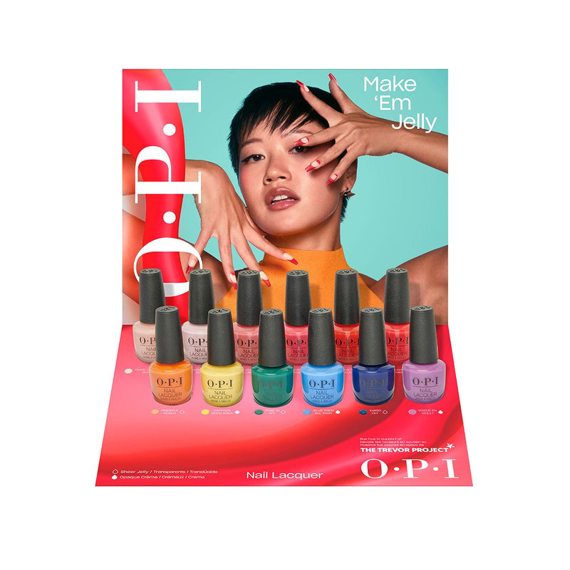 OPI - Nail Lacquer Make Em Jelly Tray Display 12 Pcs Beauty & Personal Care